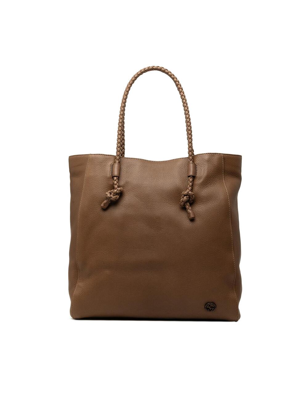 Gucci Calfskin Braided Handle Tote Pre- #346878G68B
